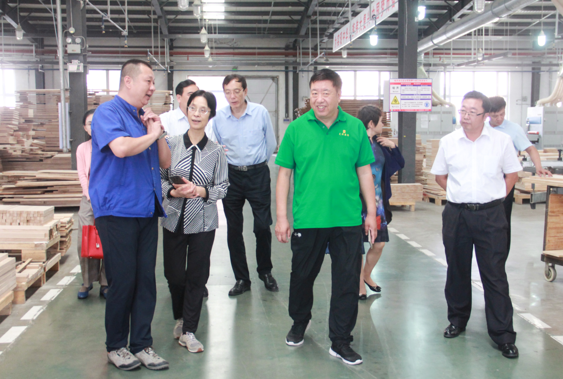 國務院原副秘書長江小涓參觀光明家具生產(chǎn)車間